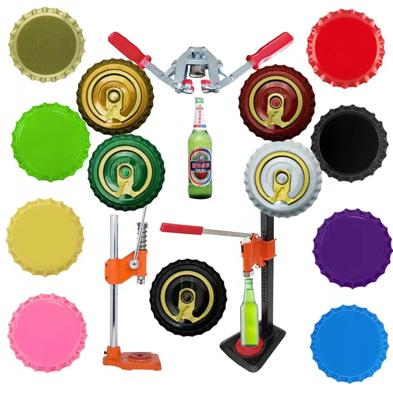 Factory 26mm Metal Silicone Seal Beer Wine Flask Bottle Top Lid Easy Pull Ring Cover Twisted Screw Custom Crown Caps