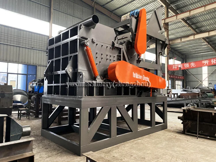 Commercial Small Electric Hydraulic Aluminum Cans Crusher Metal Crushing Cast Ore Iron Scrap Crusher Machine