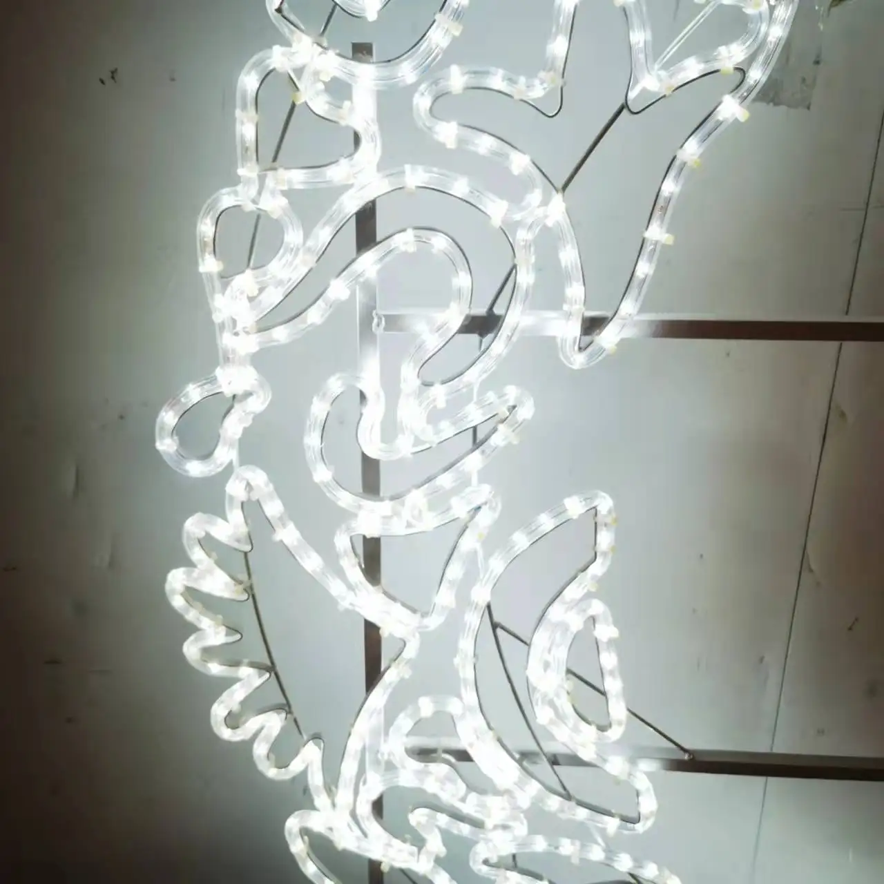 3D Meniscus with stars eid crescent  Ramadan  The Moon Outdoor waterproof landscape decoration  led motif light