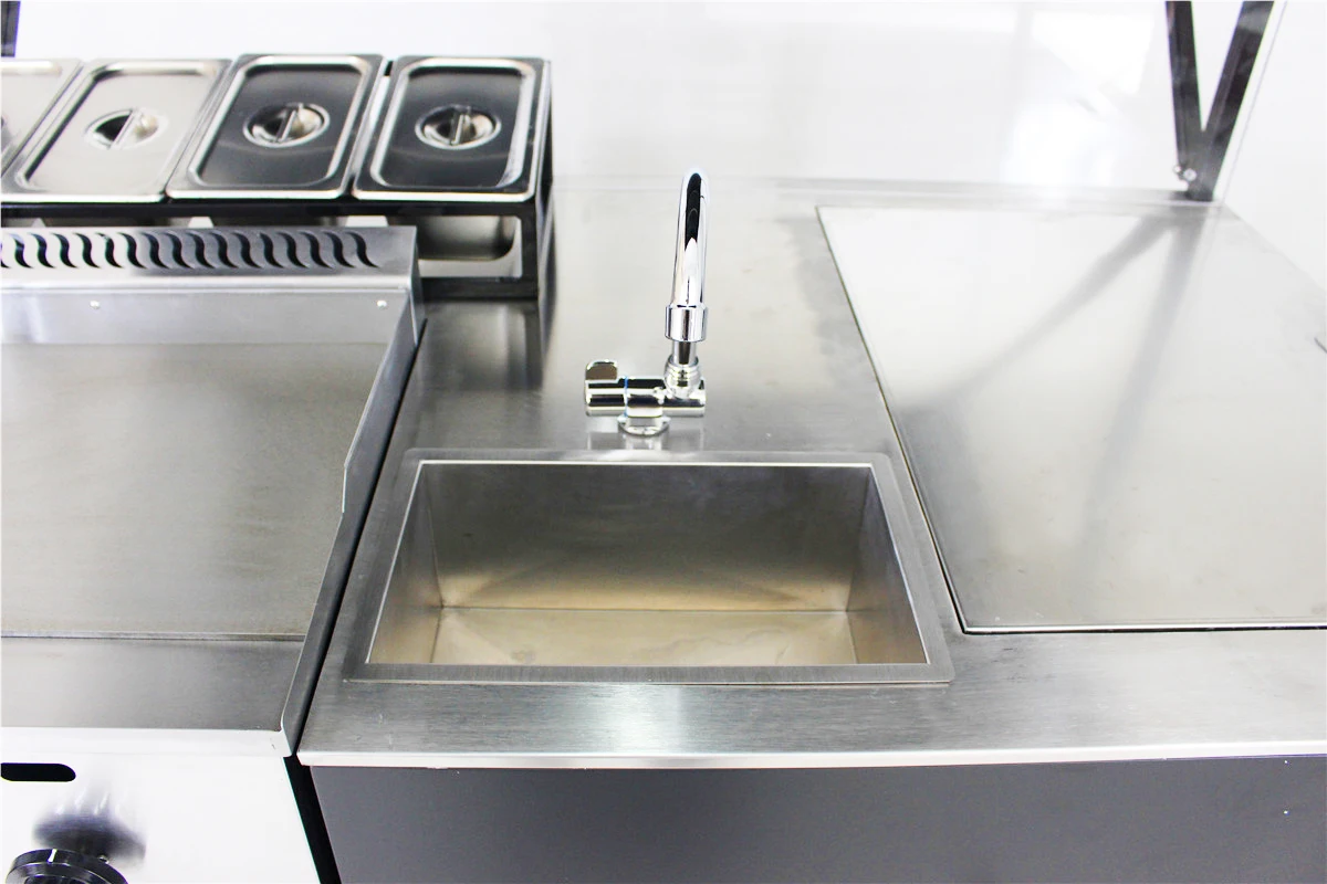 Electric bicycle vending cart trailer with fridge for sale