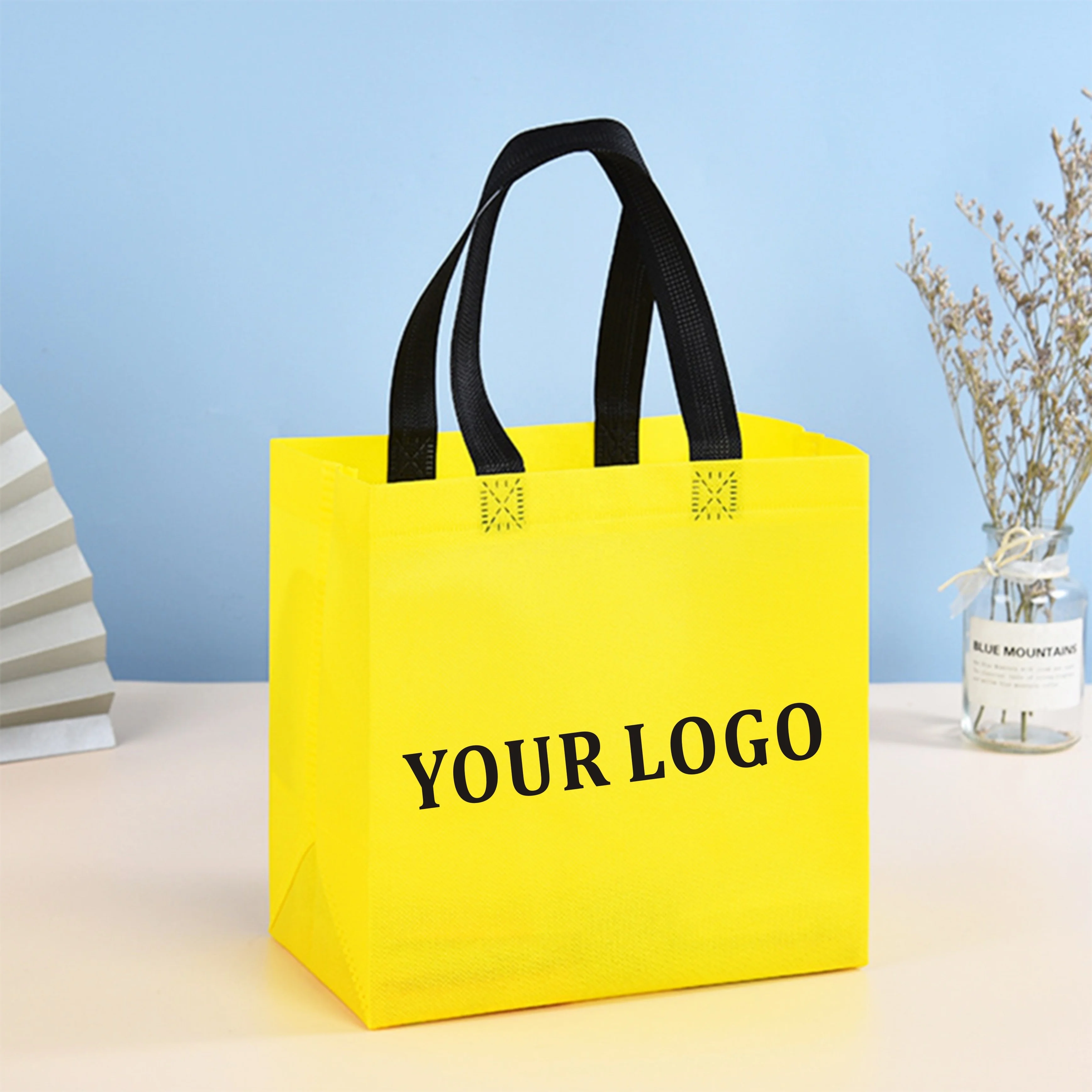 Экологичная Нетканая Сумка-тоут с принтом изготовленная на заказ хорошая цена Высококачественная термогерметичная сумка для