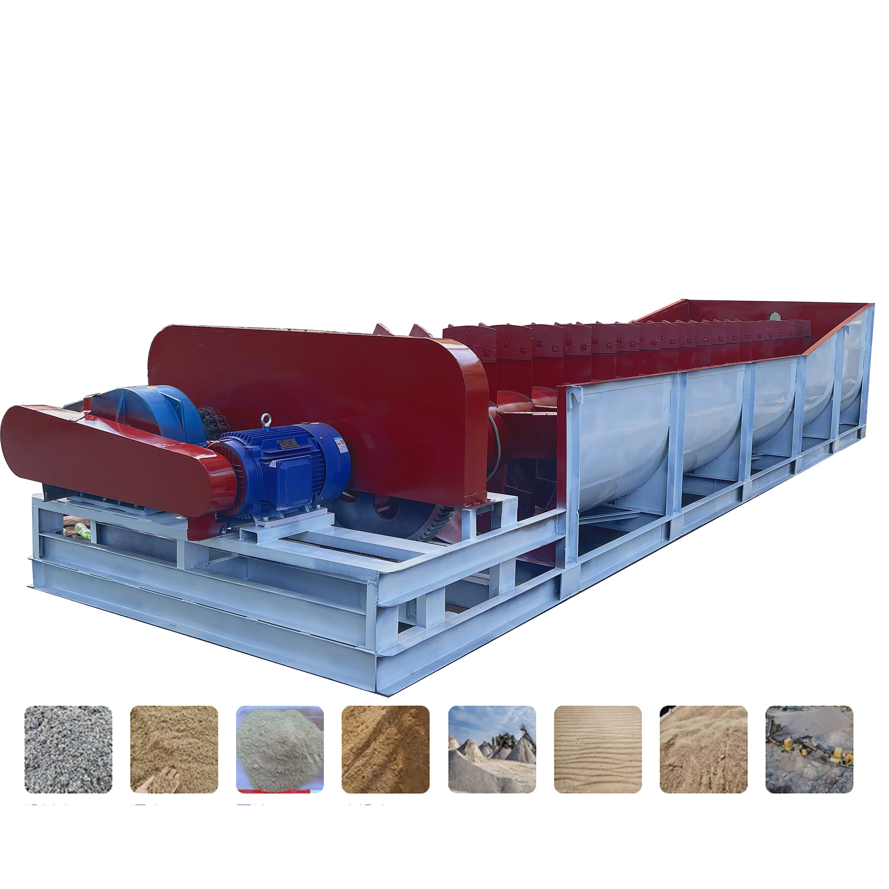 High Efficiency Coal Mining Crushing Process Spiral Silica Screw Sand Washing Machine Price For Sale