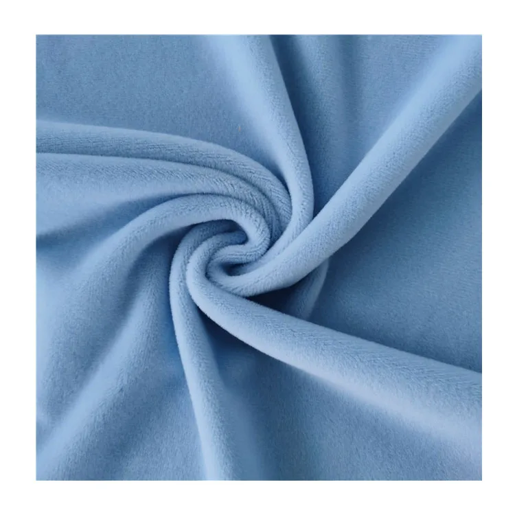 Customized super Soft Plush Fabric Velvet Upholstery Plush Mink Velvet Super Soft For Pajamas