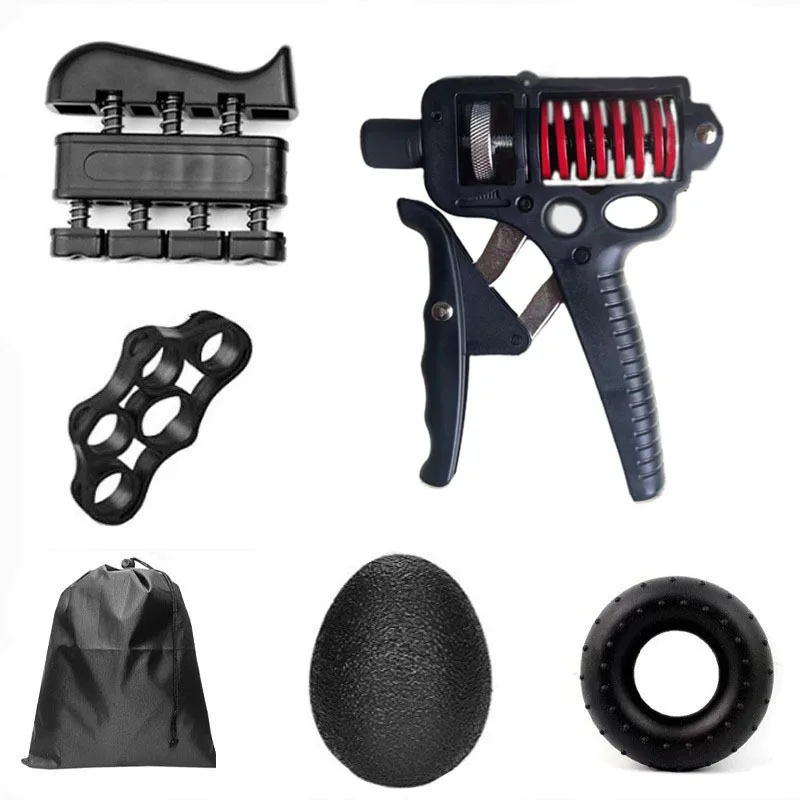 5 In 1 Adjustable Gym Wrist Arm Muscle Trainer Exerciser Strengthener Soft Foam Handle Hand Grip