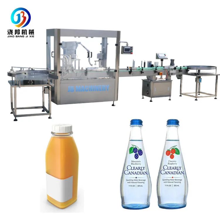JB-YG6 Automatic Beverage Juice Oil Carbonated Soft Drink Beer Water Plastic Glass Bottles Liquid Filling Production Line