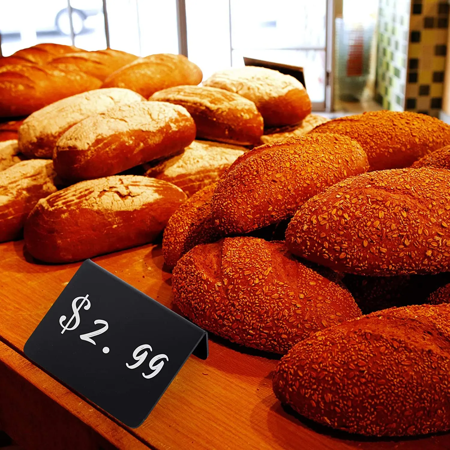 Mini Chalkboard Signs - Bakery - Small Chalkboard Signs - Party - Buffet - Tables - Wedding for Food 3x4 Inch 50 Acrylic Model