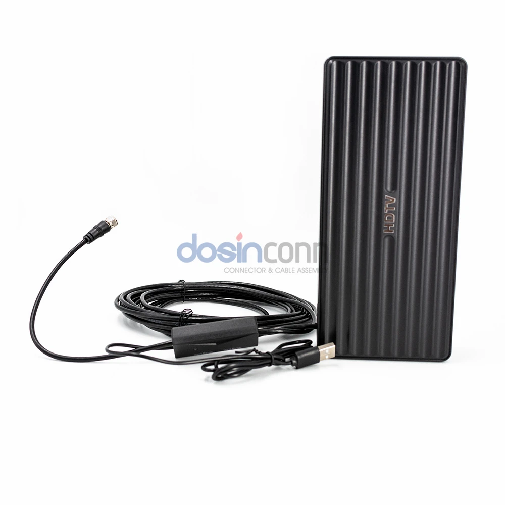 Powerful Indoor TV Antenna with 5-10 Meter Integrated Switch Amplifier