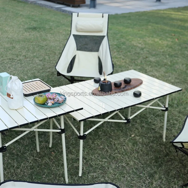 Outdoor camping equipment folding table and chairs set picnic table chair set