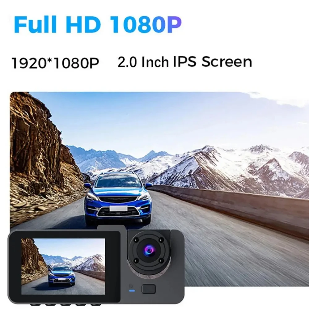 1080P Car Camera High Definition 1080P Driving Recorder Car Camera Auto Black Driving Recorder Loop Recording Car Cam For Travel