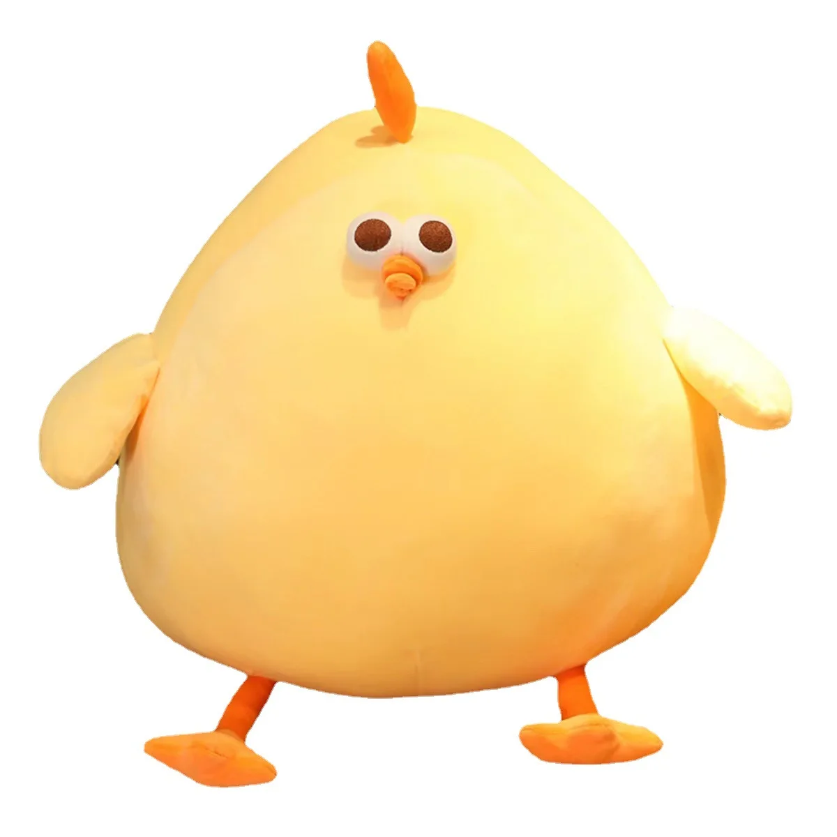 soft Chicken animal shaped throw pillow  funny home decoration cute yellow plush chicken pillow