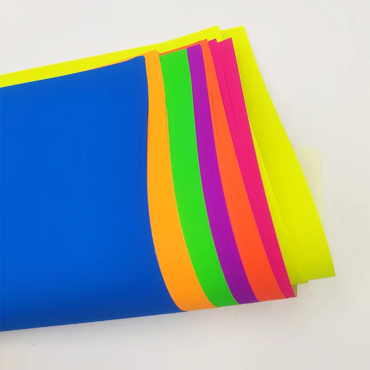 100pcs Origami Paper Fluorescence Color A4 Folding Paper Craft Decor Crafts