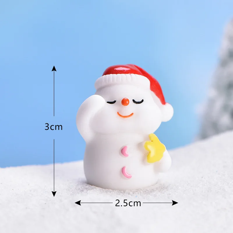 Santa Cute Snowman Bonsai Decoration Snow Christmas decorations resin accessories