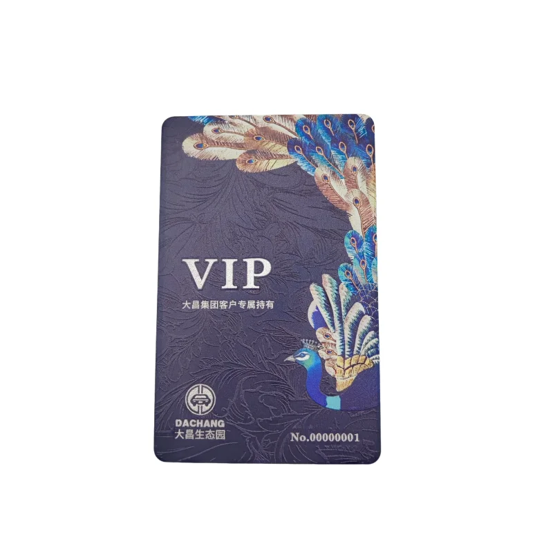 Serial number  4/4 Full Color printing   MIFARE ULtralight C Playground ticket proximity PVC VIP  card