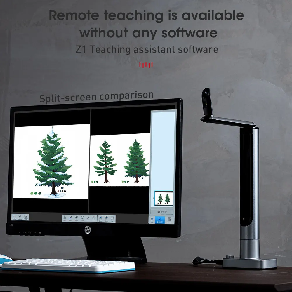 OEM Portable Smart Visualizer Camera Ocr A3 Document Scanner For Teacher Education Office