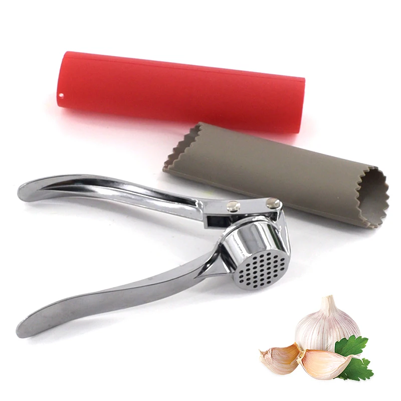 Baichang hot sale Kitchen Tools Garlic Press Manual arc garlic masher for kitchen  stainless steel garlic press