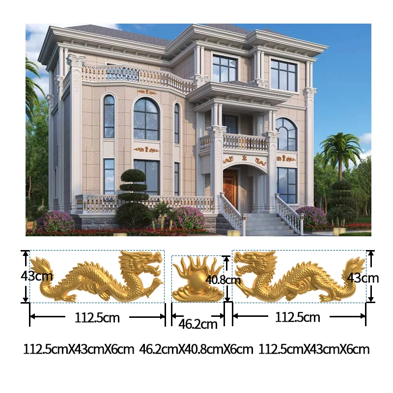 molds for concrete statues animal dragon garden ornaments cement casting  decorative finials wall relief plastic sculpture forms