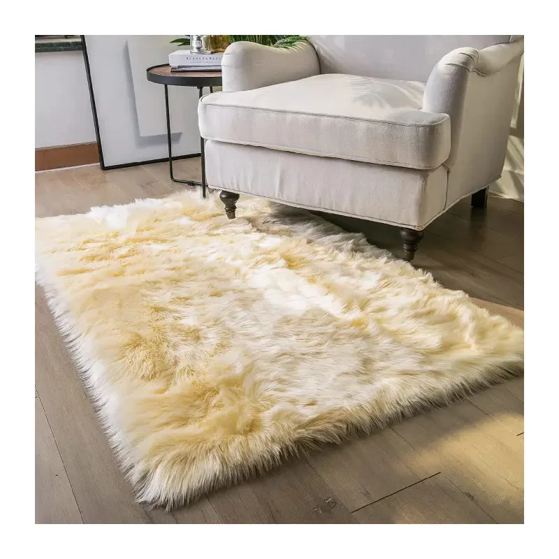 Carpet manufacture luxury modern style plush furry rug 6cm fluffy rugs carpets