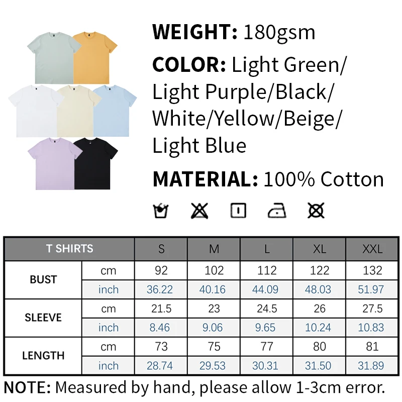 Wholesale Blank T Shirt Custom 100% Cotton T-shirt Printing Logo For Mens Plain T Shirts Printed White Black T Shirt
