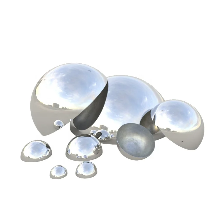 custom made stainless steel hemisphere Metal Half Ball Drilled holes Cutting Plating Colors