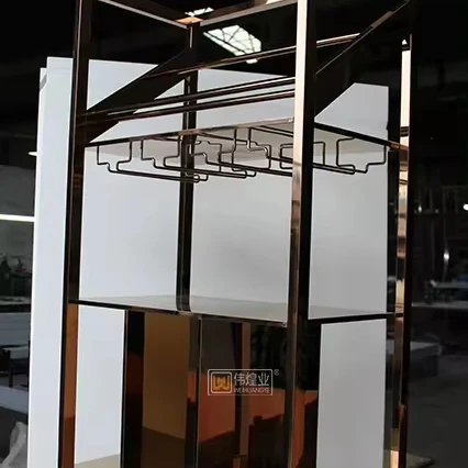 Industrial manufacturing stainless steel wine cabinet wine rack wall mounted under racks