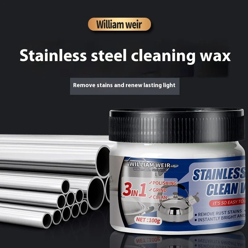 Multi-Functional Stainless Steel Cleaning Wax Decontamination Pot Bottom Black Scale Remover Rust Metal Polishing Abrasive Oil