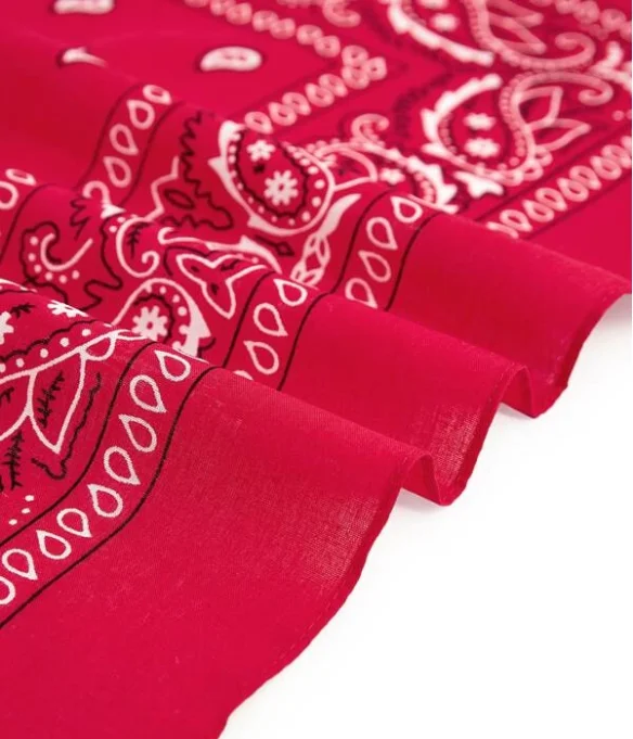 Wholesale promotion multifunction colourful custom 100% cotton square fabric factory  printed headwear classic paisley bandana