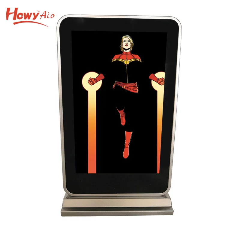 10inch 1024*600 16:9 Aluminium Casing Portable Digital Photo Frame Floor Standing Advertising Player with USB Interface