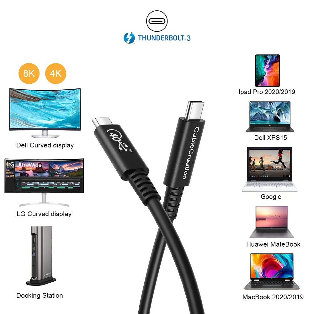 USB-IF Сертифицированный 5A 20 Гбит/с полнофункциональная зарядка 100 Вт 8K 30 Гц или двойной 4K 60 видео USB4 GEN2 коаксиальный