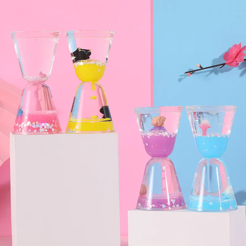 Home Decoration Liquid Timer Hourglass