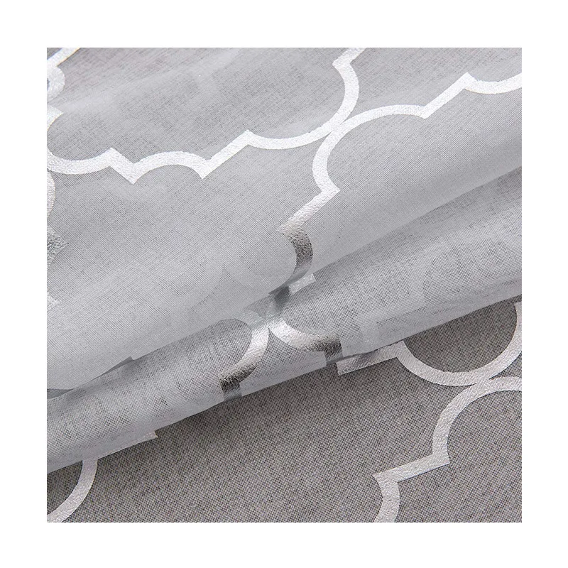 Kingland Textiles Voile Fabric Curtains Polyester Fabric Window Foil Printed Sheer Curtains for the Living Room