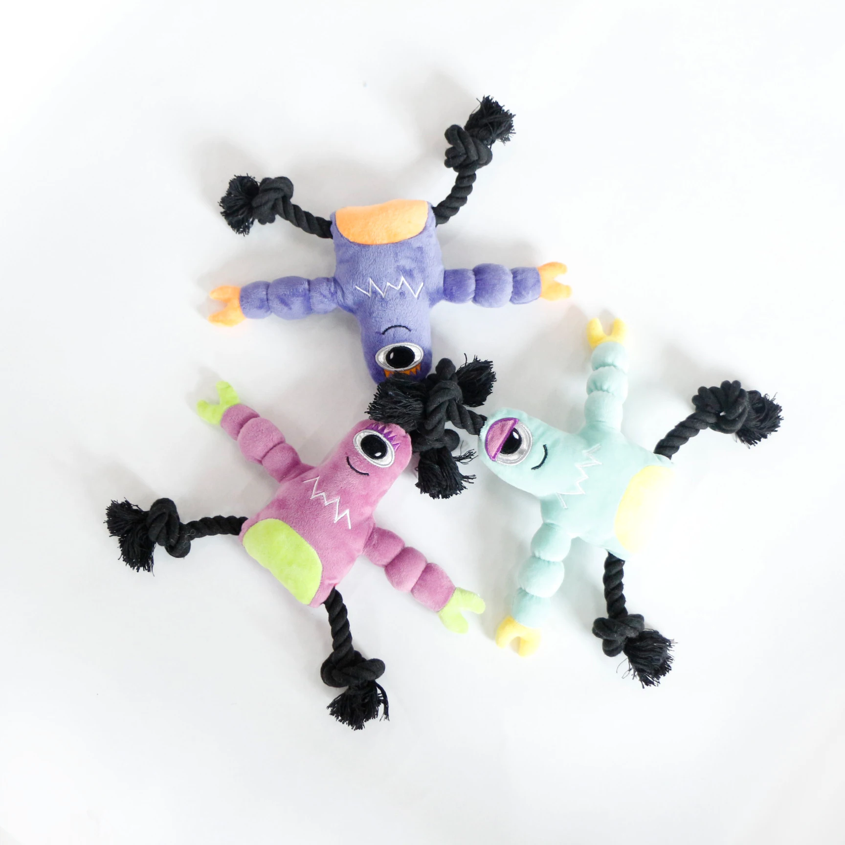 U-PETS Забавный Одноглазый монстр грыз игрушки для собак с хлопковой веревкой
