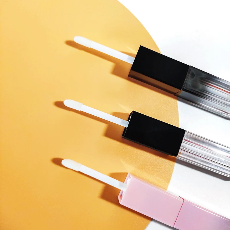 New Rose Gold Custom Double Sided Lip Gloss Container With Applicator Dual Ended Lip Gloss Tube Packaging