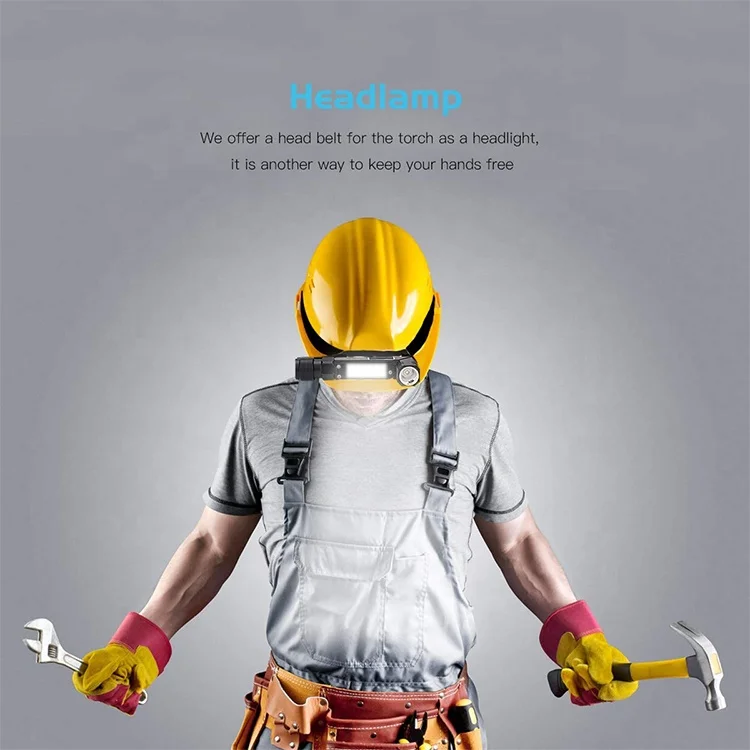 5 Lighting Mode  Aluminum Alloy  Rechargeable Right Angle LED Flashlight