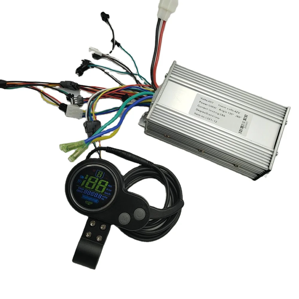 L081 24v36v48v60v400W-1200W BLDC контроллер + белый/цветной экран ЖК-дисплей с дроссельной заслонкой/переключателем электрический скутер MTB E
