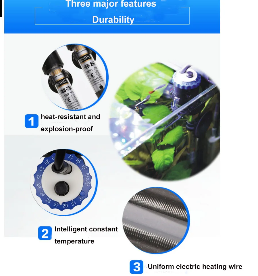 Sunsun JRB/YRB Series Aquariums Accessories Temperature Controller Adjustment Fish Tank Automatic Glass Heater