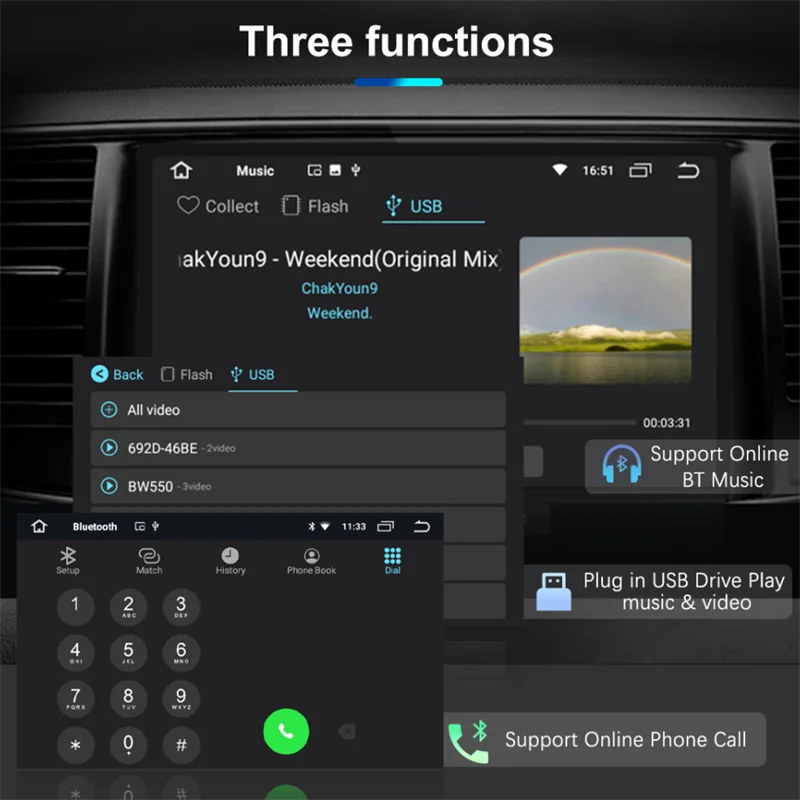 CPA7 Wireless Carplay Smart Box Android Auto YouTube Netflix USB flash drive playback phone mirroring push