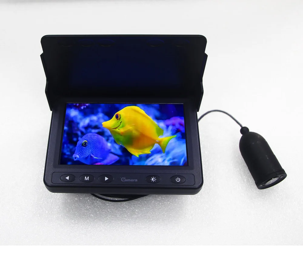 Factory price carp fishing tackle shimmer full color 4.3inch 15m-30m fish detector underwater camera