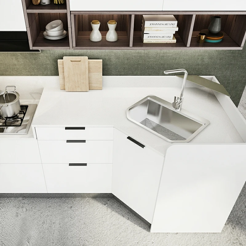 
contemporary style acrylic self assemble kitchen cabinets designs storage furniture for small kitchens hot selling 