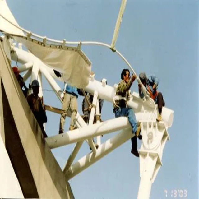 
Huaibei Stadium Inflatable membrane structure roof canopy heat protection fireproof outdoor 