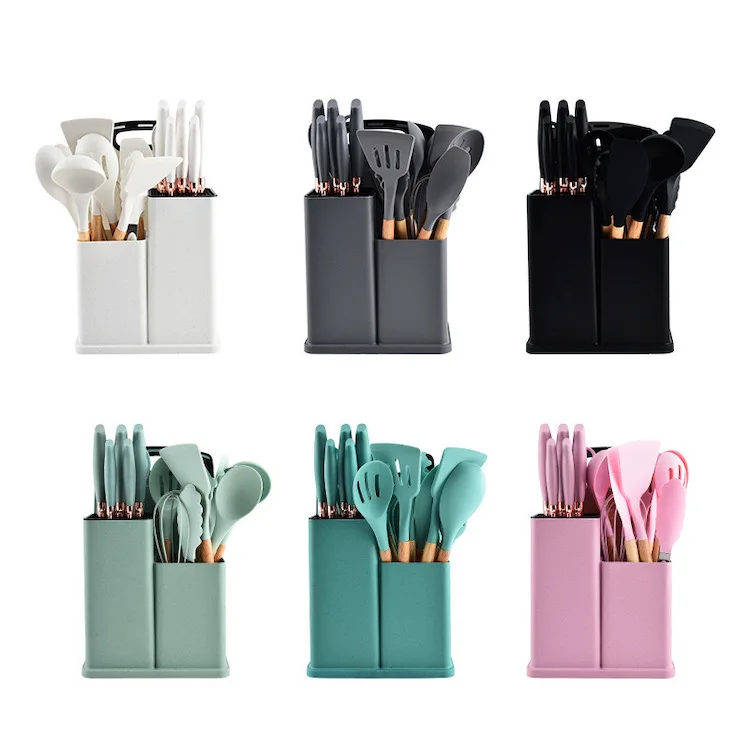 Professional Cheap Price Factory Direct 19pcs Silicone Cooking Utensil Set Silicone Kitchen Accessories