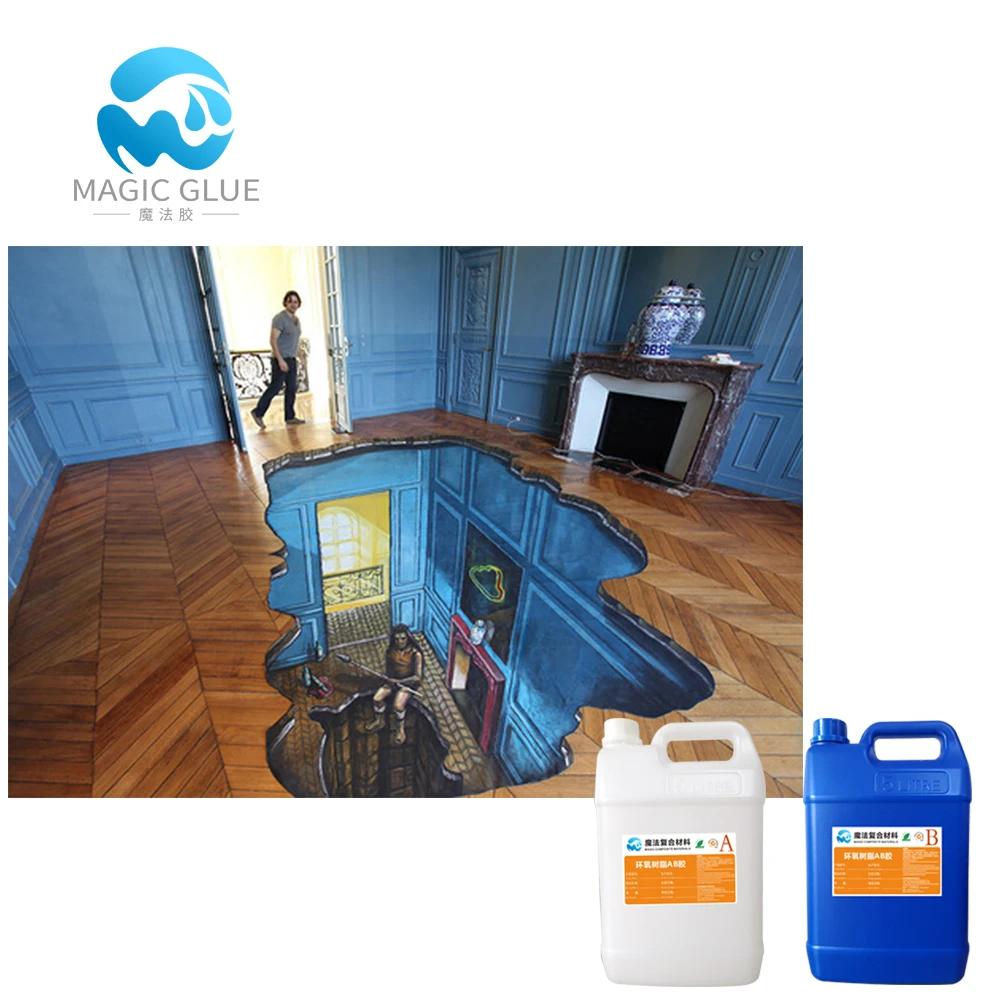 Highly dirt scratch resistant 3d epoxy floor on sale