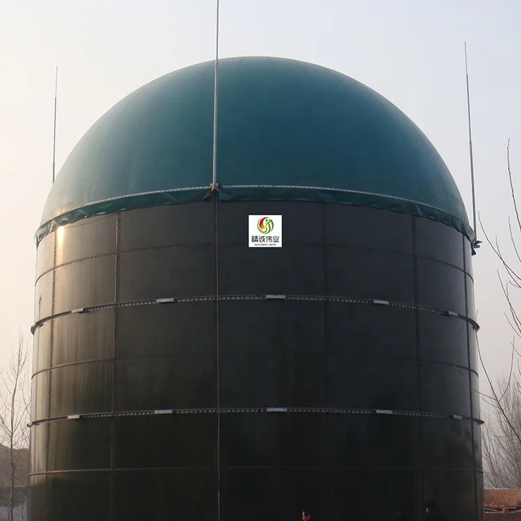 enameled steel bolted tank as biogas digester