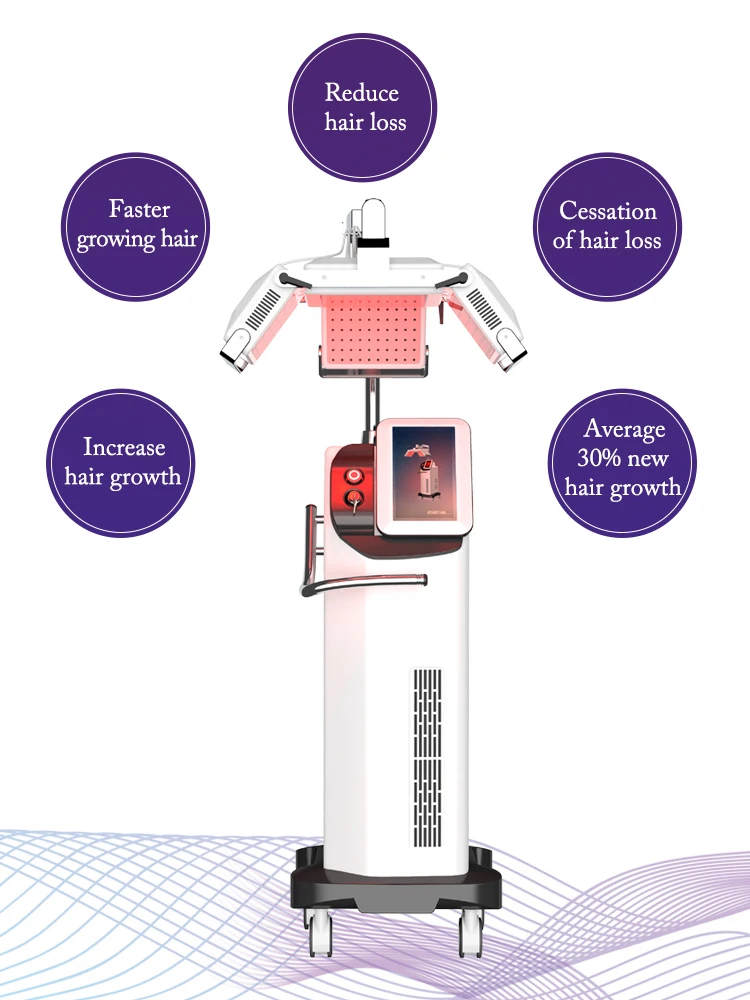 2023 Hottest Anti Hair Loss Treatment 660nm Diode Laser Regrowth Machine Anti-hair Therapy