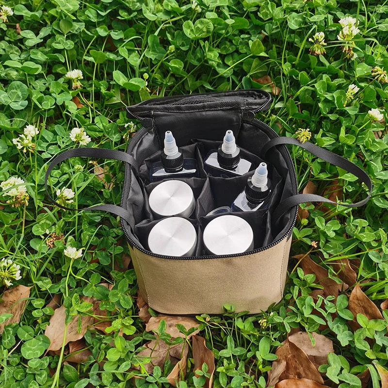 Outdoor Seasoning Bottle Portable Kitchen Seasoning Box Picnic Solid Liquid BBQ Seasoning Jar Set BBQ Utensils