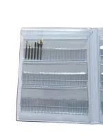 Customized Folding PVC Book Plastic Parts Box Saw Blade Storage Box Component Box Drill Tap Book