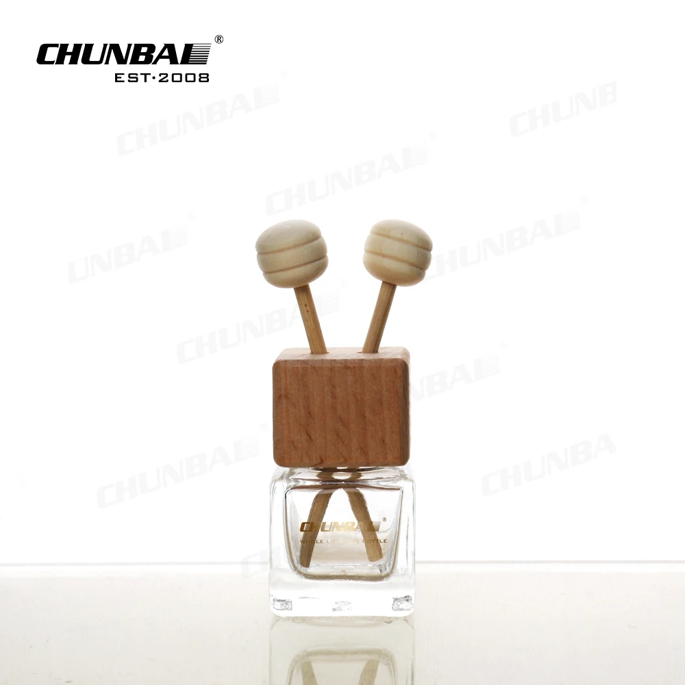 Custom Gift10ml Car Freshener Pendant Air Mini Hanging Colorful Glass Aroma Reed Diffuser Bottle With Stopper And Box
