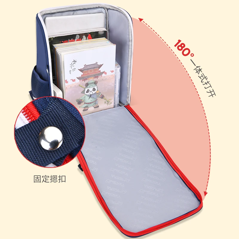 New Backpack Grade 1 to 6 Ultra Light Decompression Durable Schoolbag Large Capacity Backpack Bag School Bags for Boys and Girls