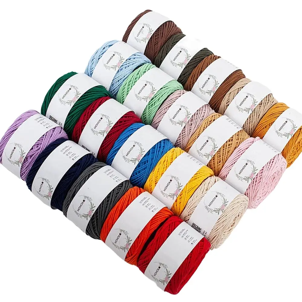 Cotton Linen DIY Hand Knitting thread Chunky Woven Worested Yarn for Crochet