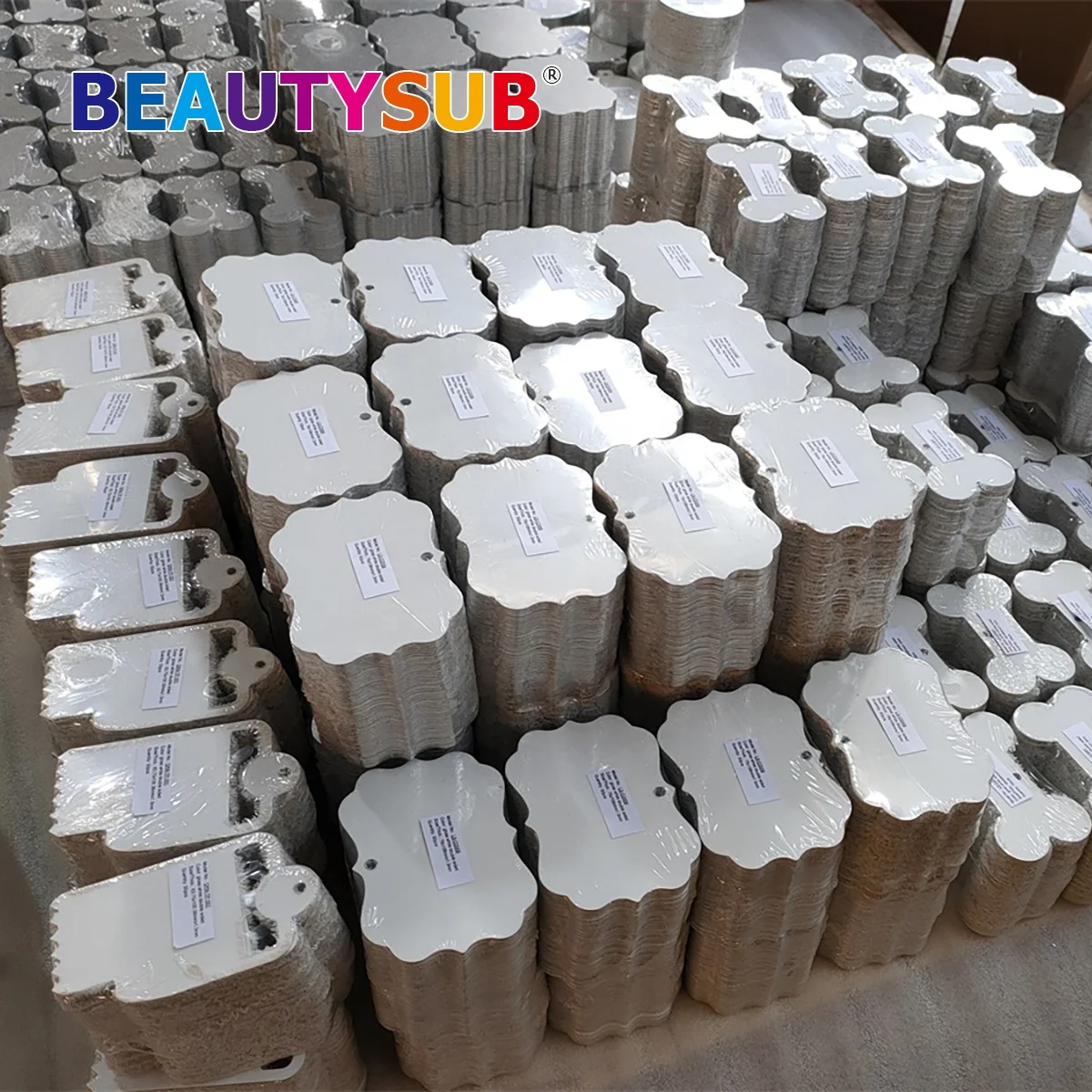 Longstar BEAUTYSUB 1.15mm HD single-sided white heat transfer prints sublimation aluminum Christmas ornament metal coated blanks