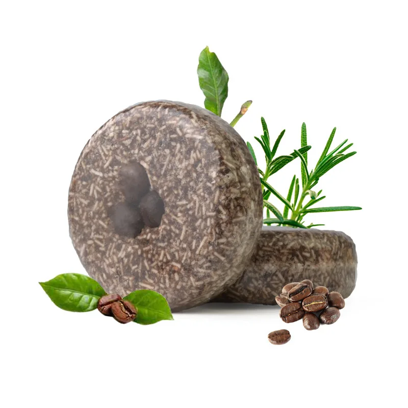 Factory OEM Portable black soap for hair and dandruff care round soap hair shampoo soap and conditioner